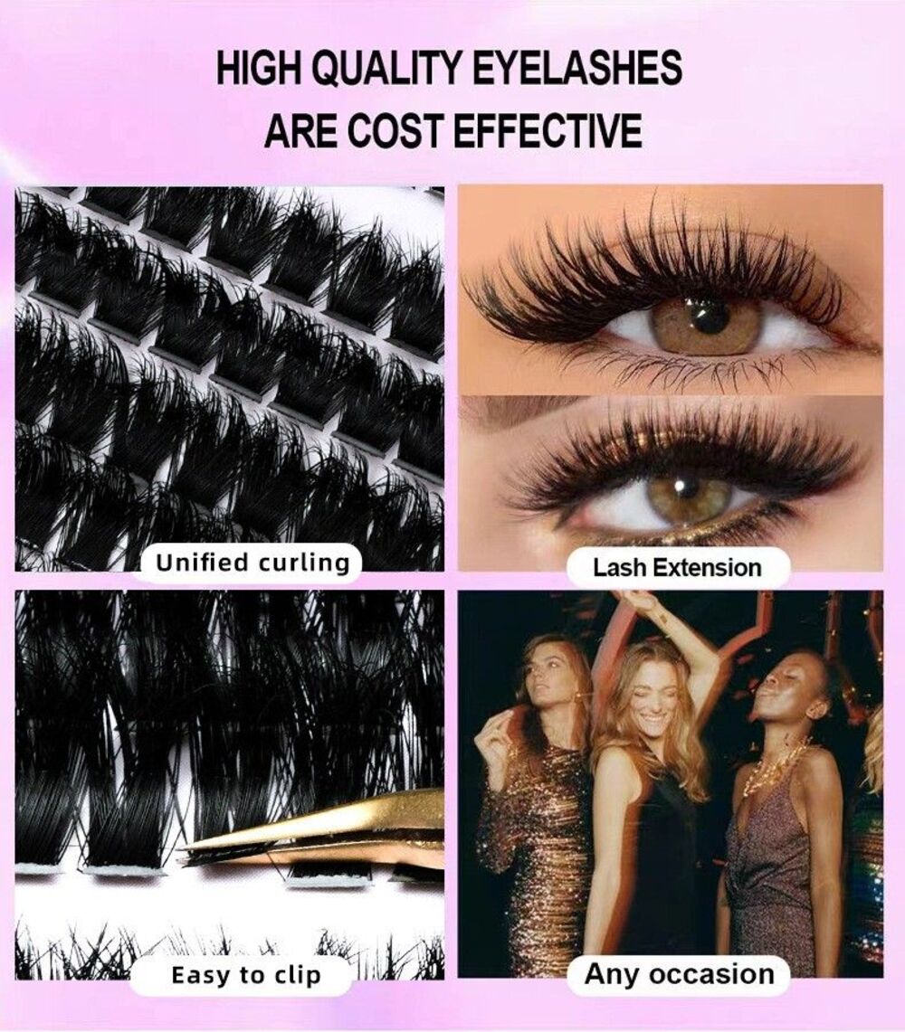 DIY Lash Extension Kit • Individual Lash Clusters • Choose Your Length - Picture 3 of 3